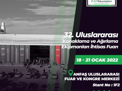 32. Uluslararası Konaklama ve Ağırlama Ekipmanları İhtisas Fuarı 18 - 21 Ocak 2022